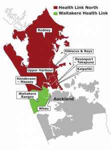 Areas supported by Health Links